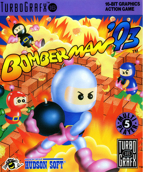 Bomberman '93 - TurboGrafx 16 Box Art