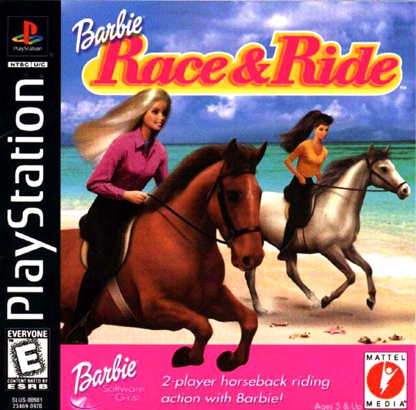 Barbie Race & Ride - Playstation Box Art