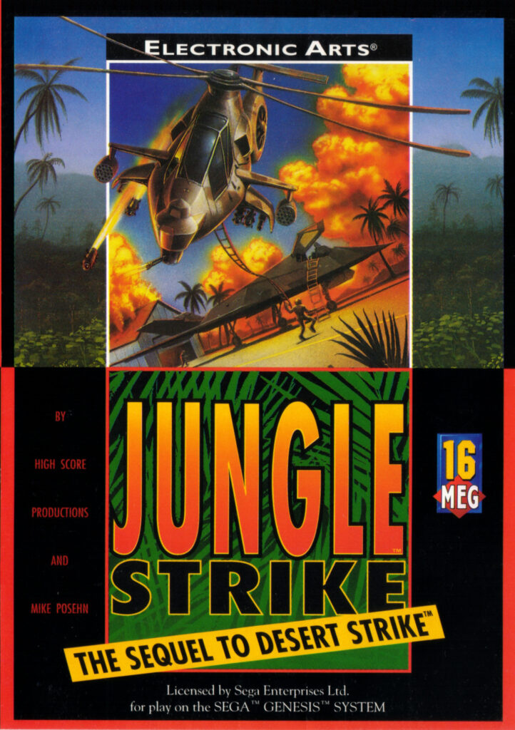 Jungle Strike - Mega Drive Box Art