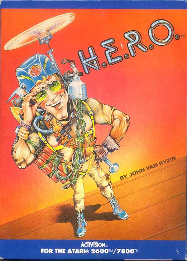 Hero - Atari 2600 Box Art