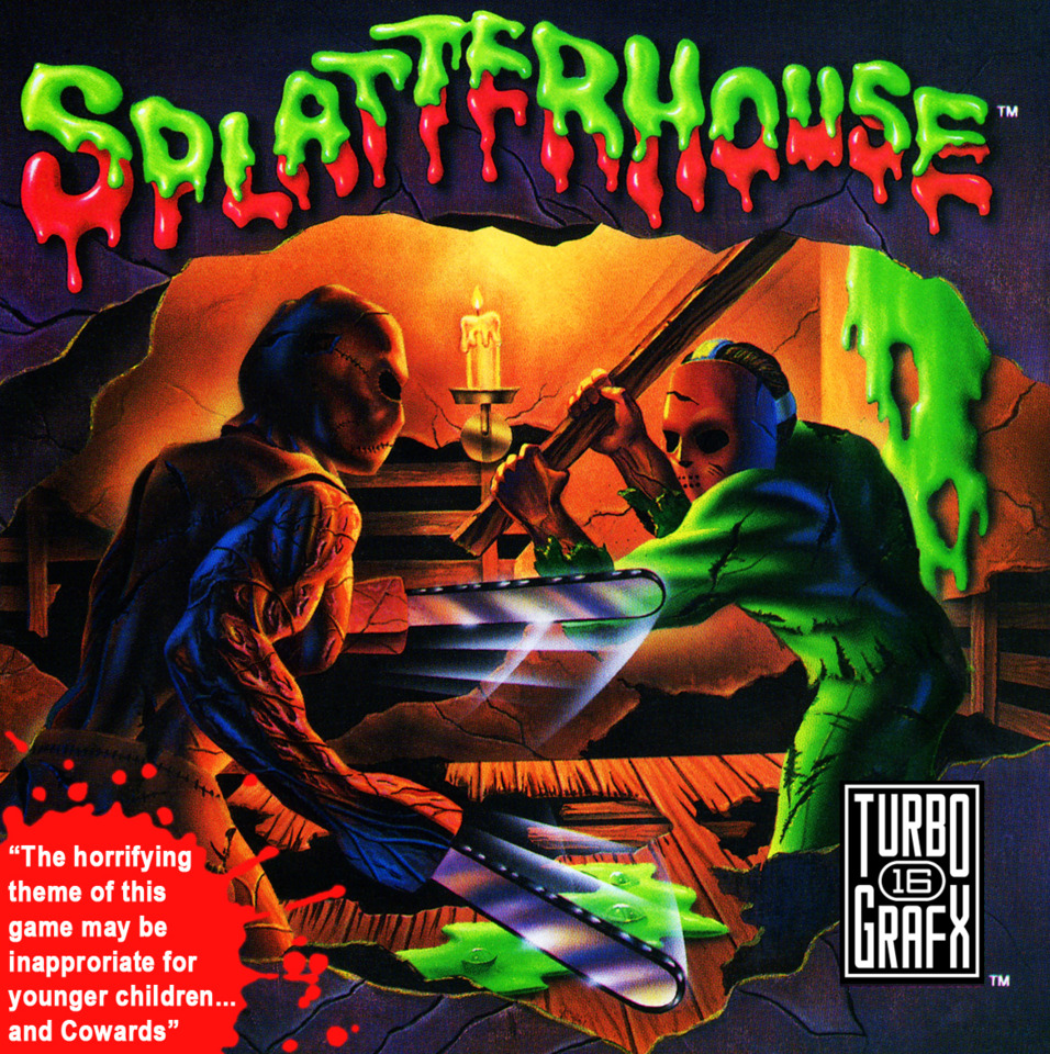 Splatterhouse - Turbografx-16 box art