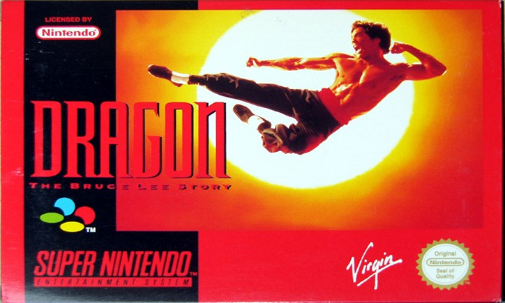 Dragon: The Bruce Lee Story - SNES Box Art