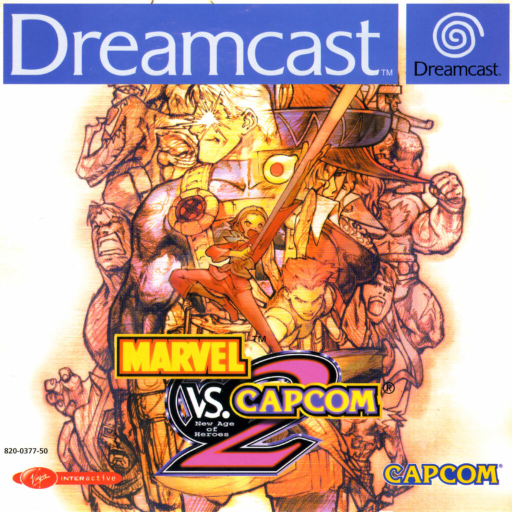 Marvel vs. Capcom 2: New Age of Heroes - Dreamcast Box Art