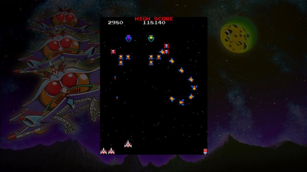 Galaga space insect attack swarm