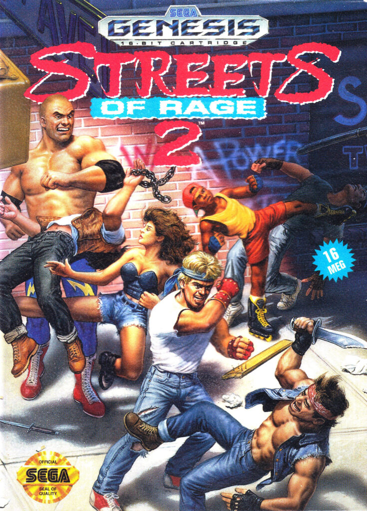 Streets of Rage 2 - mega drive box art