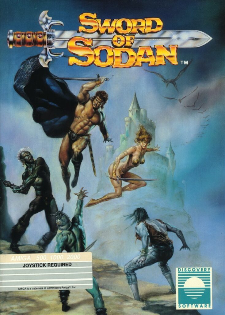 Sword of Sodan - Amiga 500 Box Art