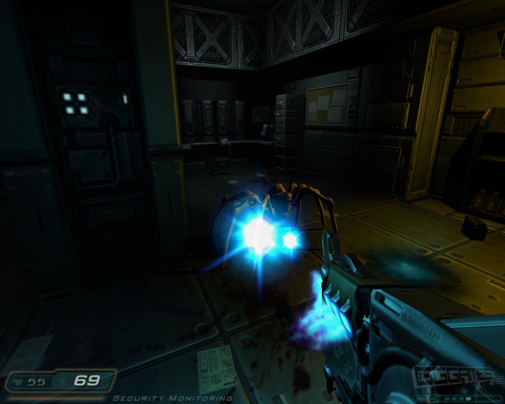 Demonic spider shot with plasma rifle