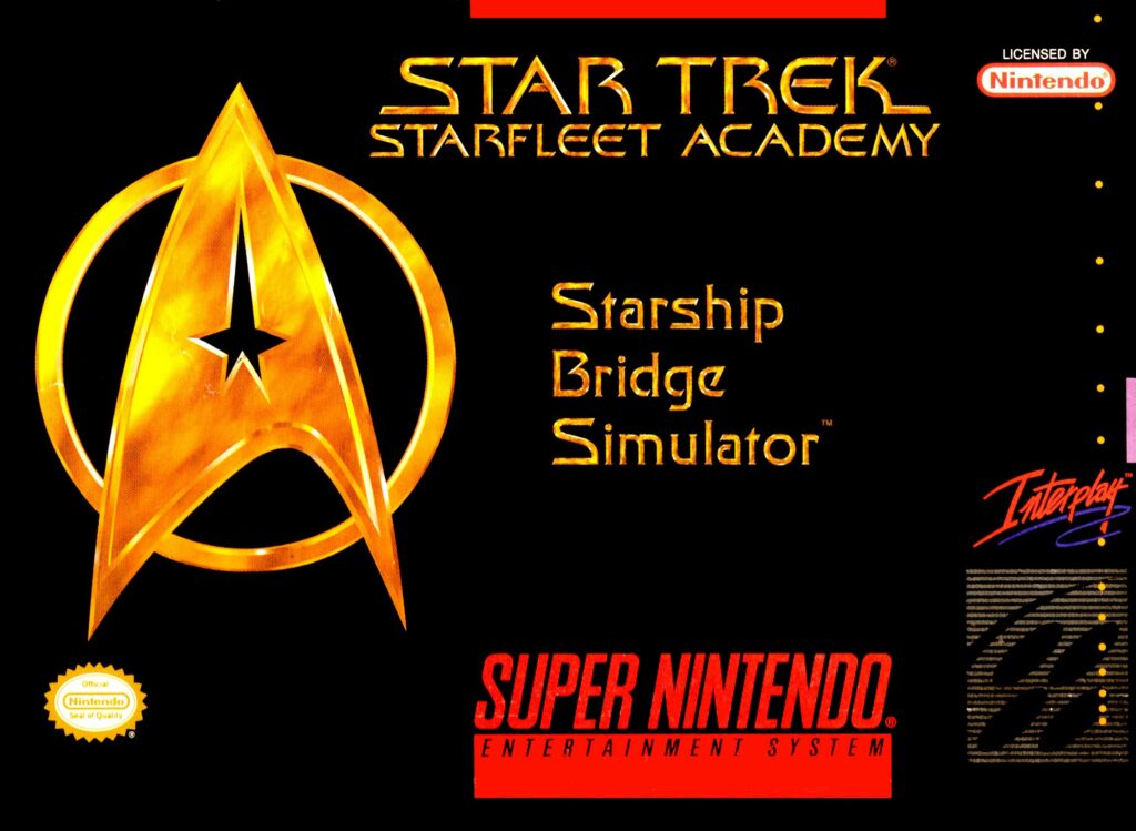 Star Trek: Starfleet Academy Starship Bridge Simulator - SNES Box Art