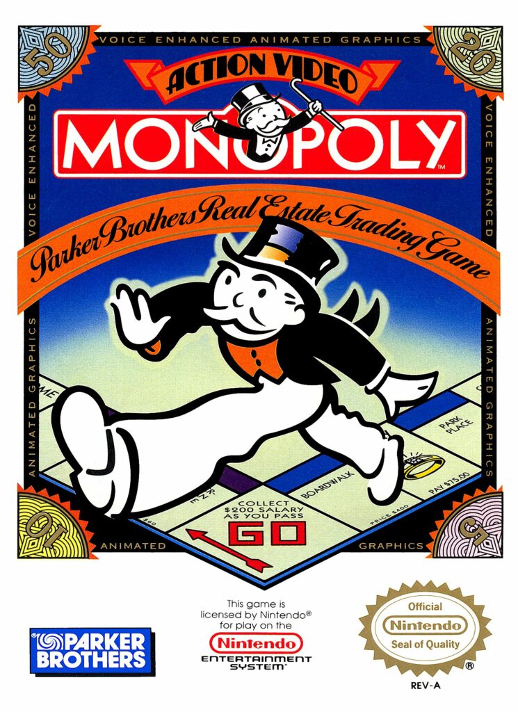 Monopoly - NES Box Art