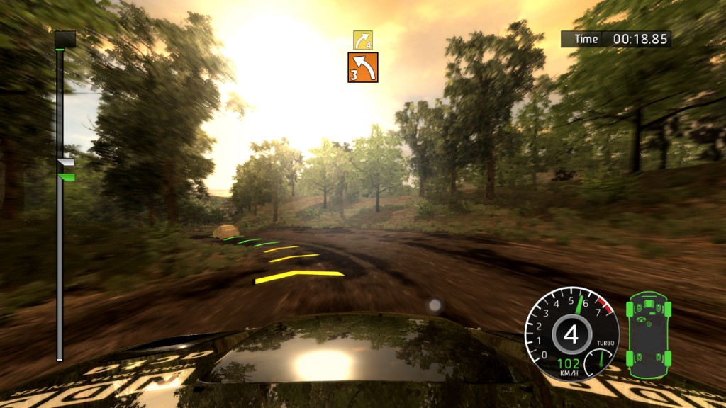 Dirt road rally racing