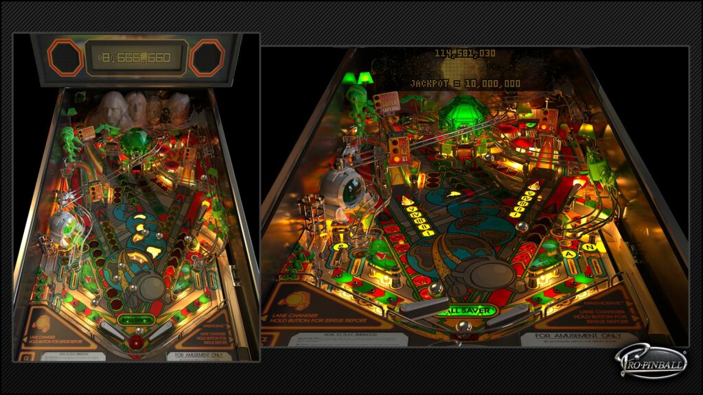 Digital pinball table