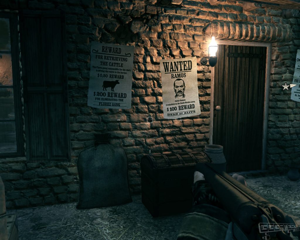 Wanted posters on the wall