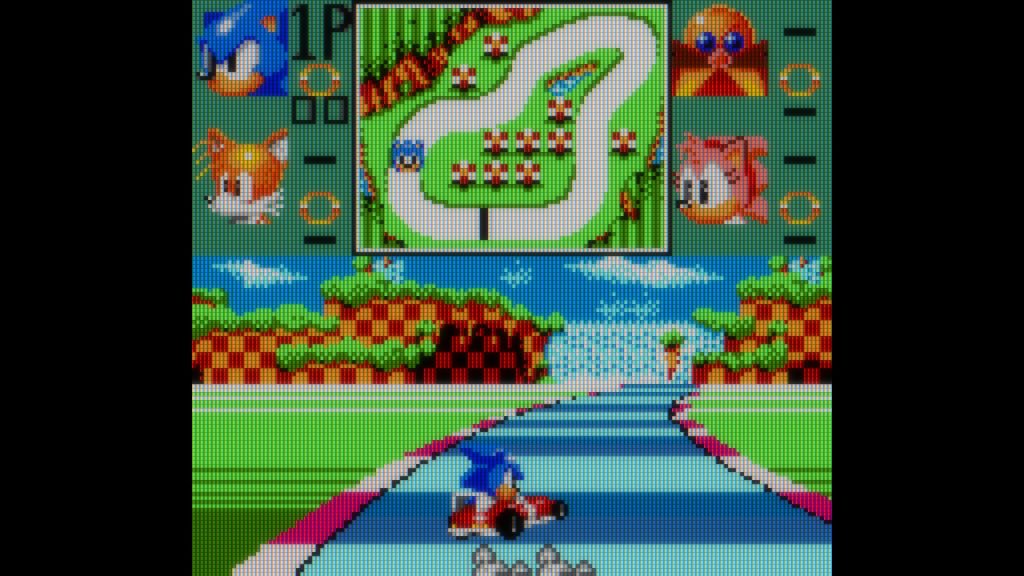 Sonic drifting kart