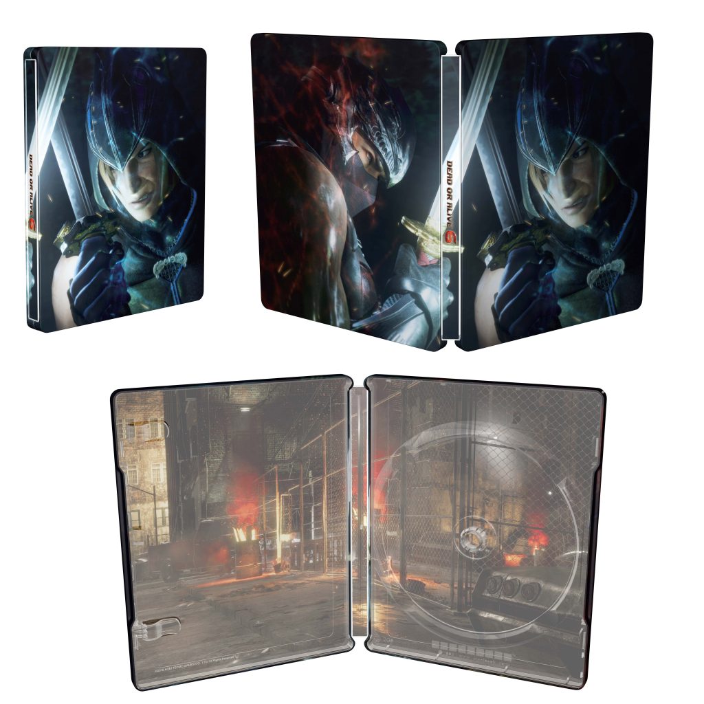 Cover and inlay of Dead or Alive 6 steelbook